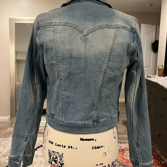 Jessica Simpson Stretch Jean Jacket Medium Wash Size M - Picture 7 of 15